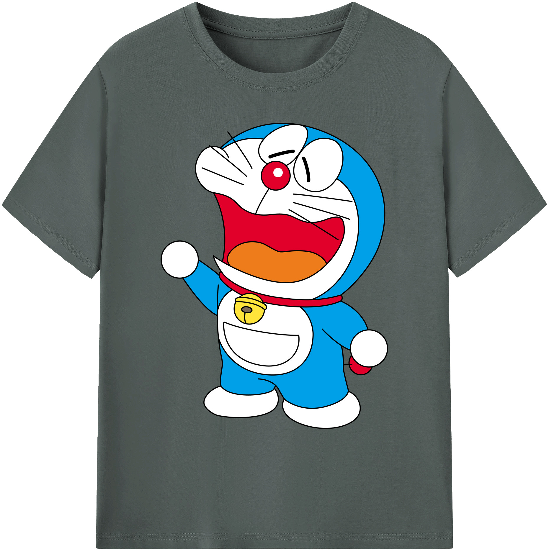 （画像用） ドラえもん Doraemon 綿100％ メンズ半袖Tシャツ｜肌触りやわらか＆通気性